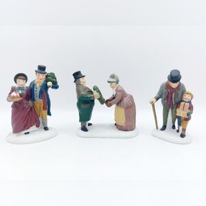 Department 56‎ RETIRED Heritage Village Figurines set of 3